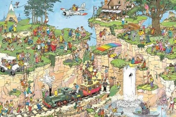 ( 39 zak grijs) Golfbaan 1500 stukjes