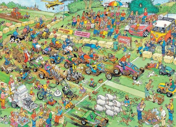 ( 69 zak groen) Grasmaaierrace 1000 stukjes