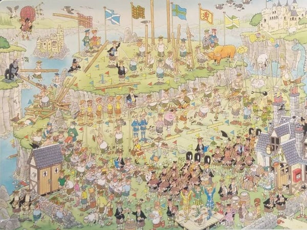 ( 93 zak rood) Highland games 1500 stukjes