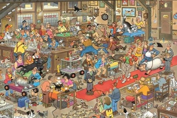 ( 50 zak roze) Hondenshow 1500 stukjes