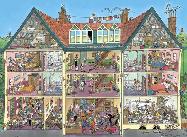 ( 4 zak oranje) Hotel 1000 stukjes