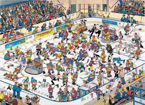 ( 35 zak grijs) IJshockey 1000 stukjes