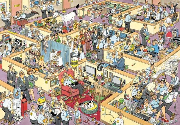 ( 84 zak paars) Het Kantoor 1000 stukjes