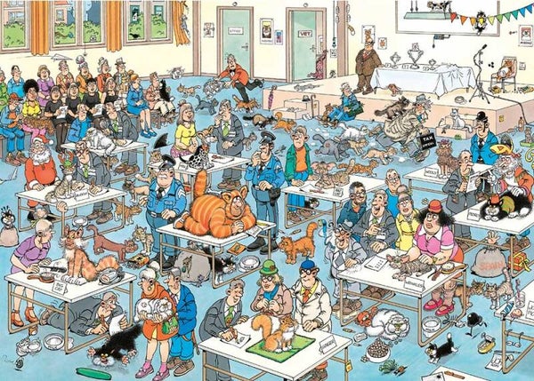 ( 57 zak roze) De kattenshow 2000 stukjes