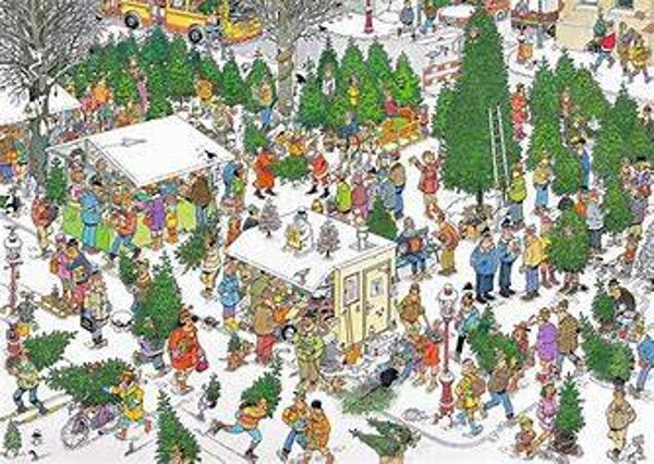 ( 1 zak oranje) Kerstbomenmarkt 1000 stukjes
