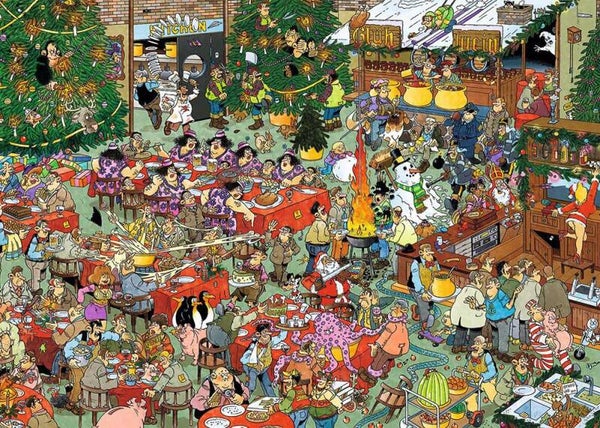 ( 75 zak groen) Kerstdiner 1000 stukjes