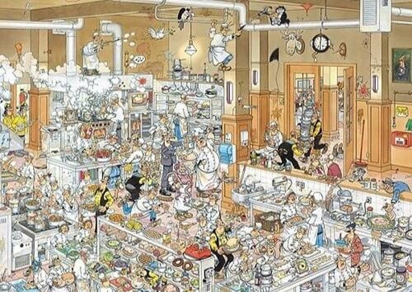 ( 10 zak oranje) de Keuken 2000 stukjes