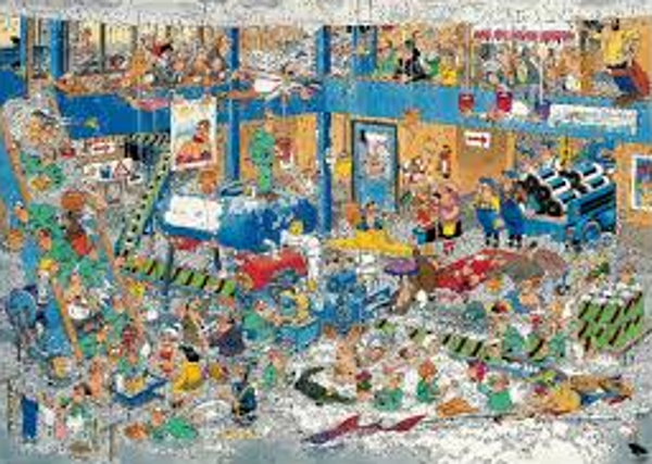 ( 31 zak grijs) De lekkage 1000 stukjes