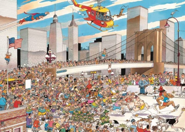 ( 91 zak zwart) New York marathon 1000 stukjes