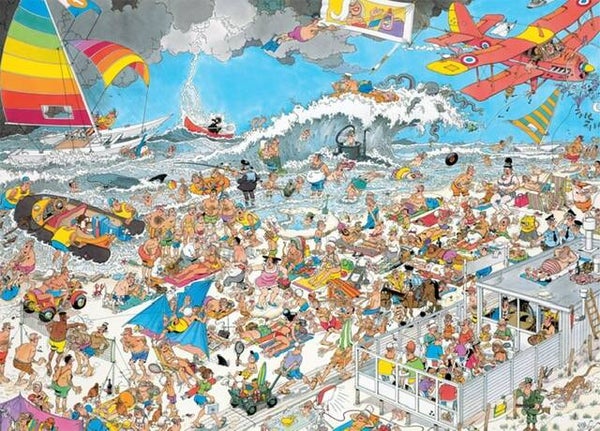 ( 2 zak oranje) Op het strand 1000 stukjes