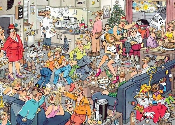 ( 73 zak groen) Oud en nieuwfeestje 360 stukjes