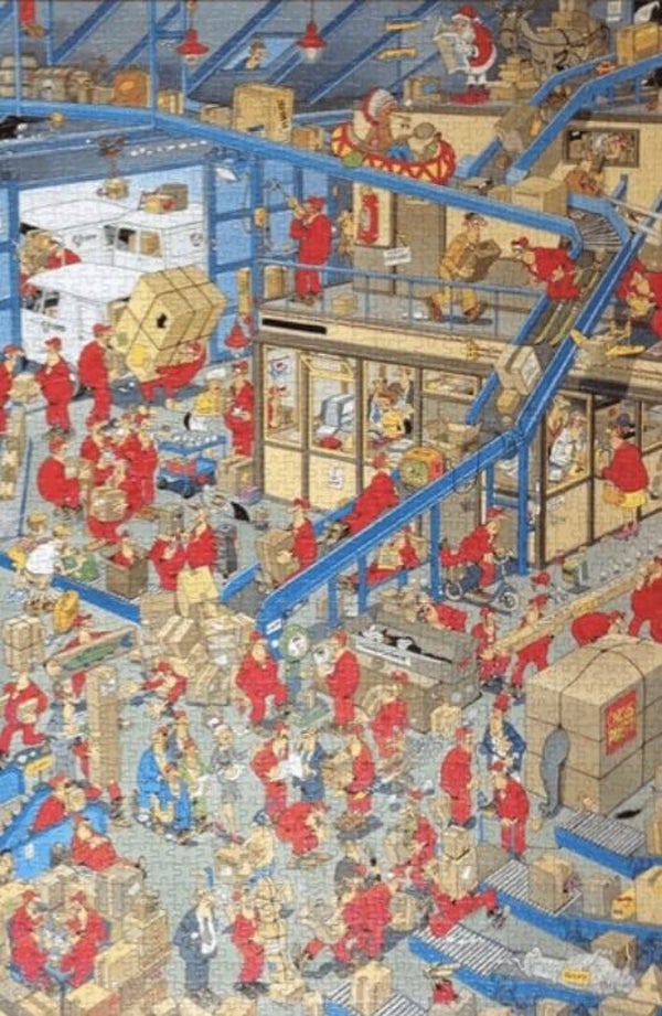 ( 40 zak grijs) Postkantoor 1500 stukjes