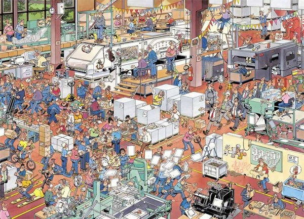 ( 40 zak grijs) Puzzelfabriek 1000 stukjes