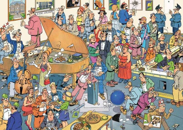 ( 28 zak blauw) De receptie 500 stukjes