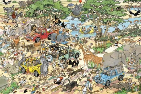 ( 77 zak paars) Safari 1500 stukjes