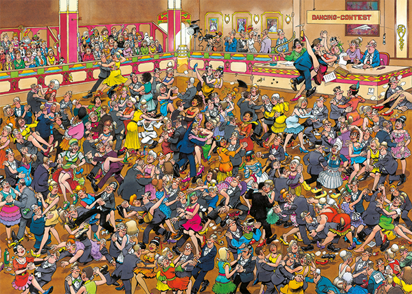 ( 19 blauw zak) Stijldansen 950 stukjes