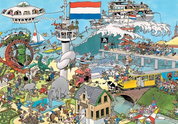 ( 88 zak zwart) Ter land ter zee en in de lucht 1000 stukjes