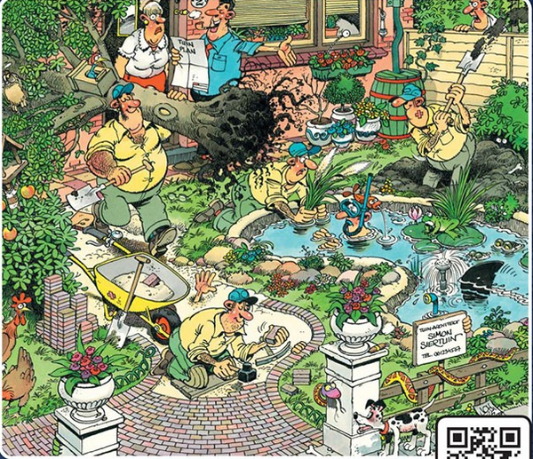 ( 34 zak grijs) Tuinruimers 500 stukjes