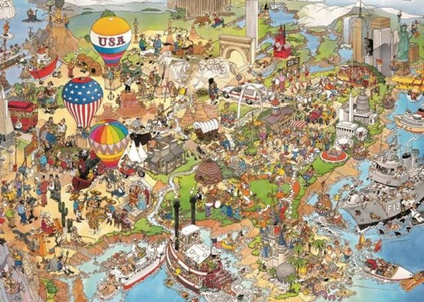 ( 67 zak groen) USA 1000 stukjes
