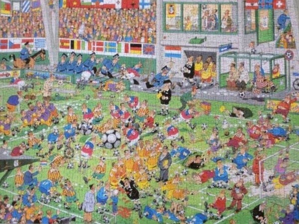 ( 18 zak blauw) Voetbalkampioenschappen 750 stukjes