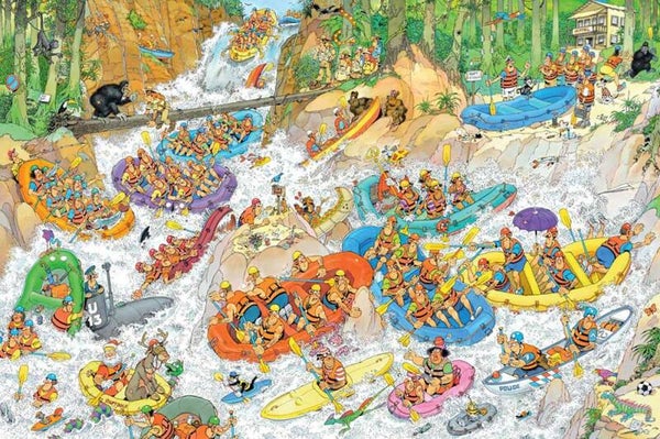 ( 92 zak zwart) Wildwater raften 1500 stukjes