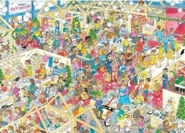 ( 12 zak oranje) Winterfair 1000 stukjes