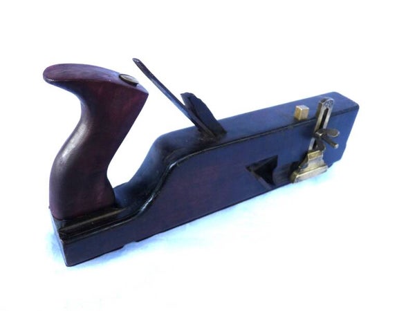 Lfd.Nr. 110 - 02 - Prächtiger Stellfalzhobel mit Anschläge, komplett aus hochwertigen Rosewood,
