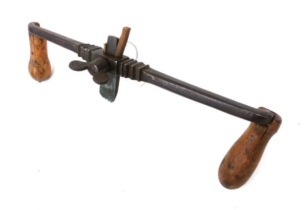 Lfd. Nr. 048 - Kutschenbauer Profil-Zieh-Hobel für Radfelgen- und Speichenverzierungen, handgeschmiedet, verziert, ca.1750