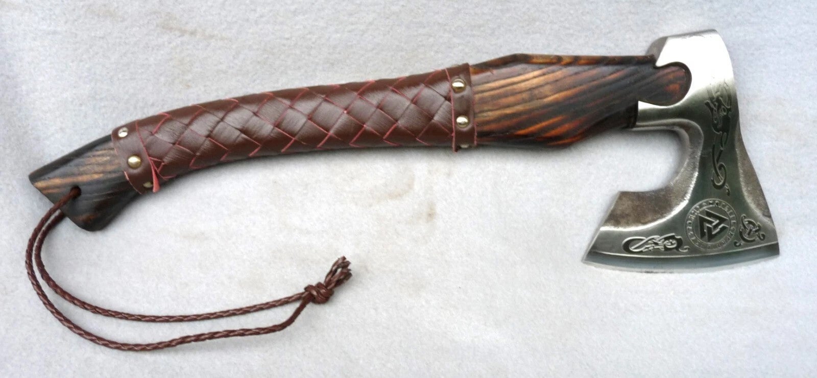 Handgefertigte Wikinger Axt, keltische nordische Axt.