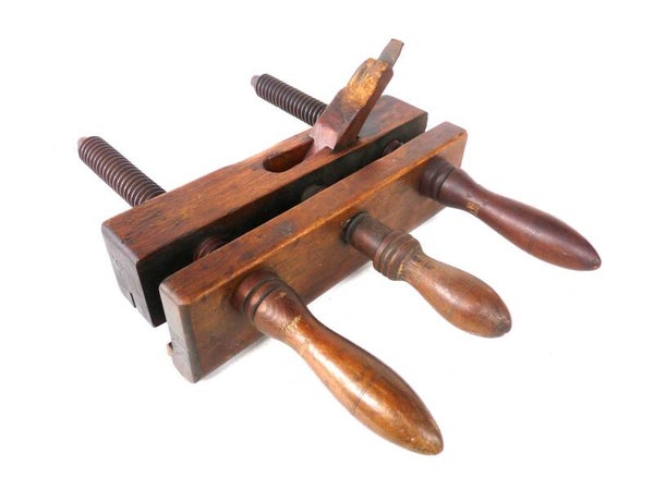 Lfd. Nr. 036 - 07 Alter Hobel Sammlerstück, Nuthobel