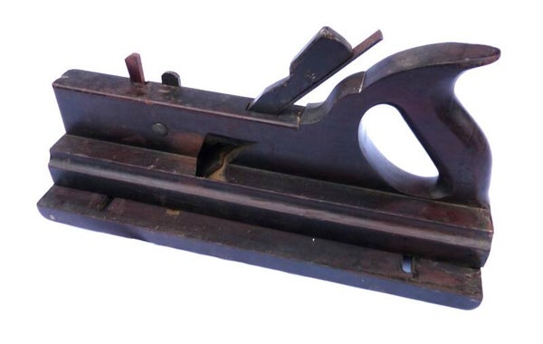 Lfd.Nr. 110 - Prächtiger Stellfalzhobel mit Anschläge, komplett aus hochwertigen Rosewood,