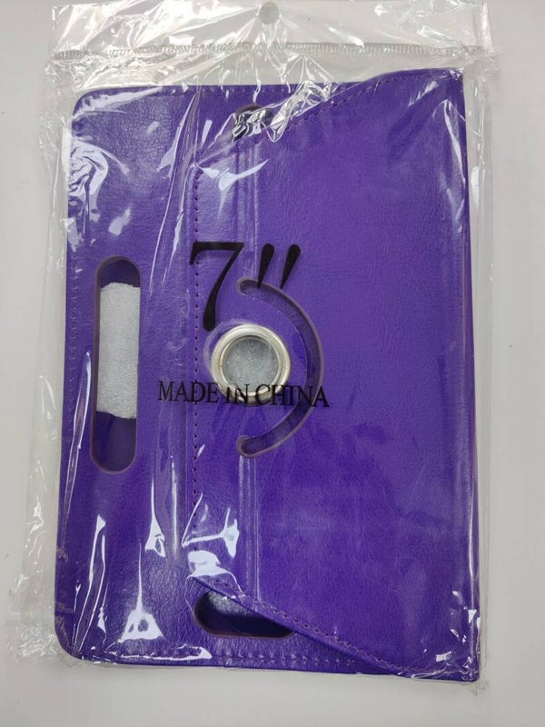 7 INCH PURPLE LEATHER CASE