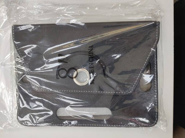 8 INCH BLACK LEATHER CASE