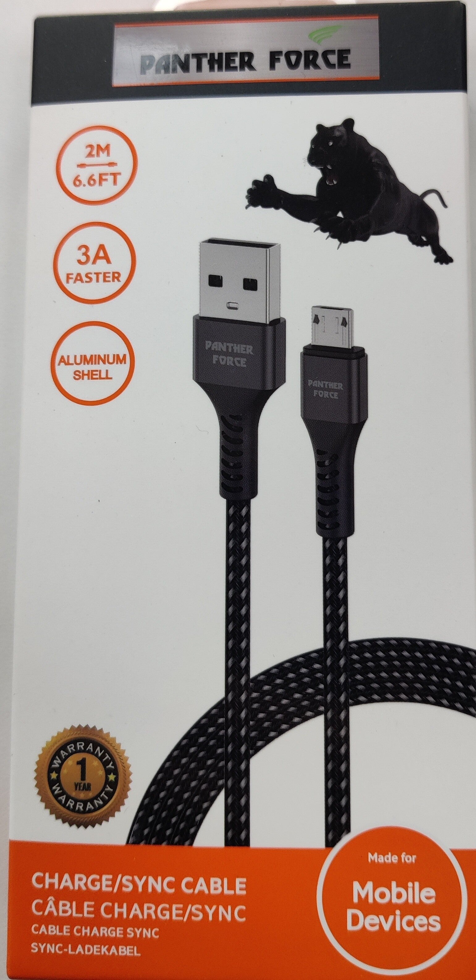 ANDROID CHARGE/SYNC CABLE