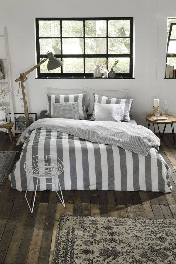 WALRA Dekbedovertrek Everline Antraciet