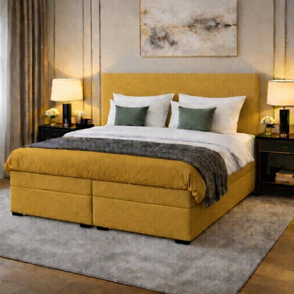 Boxspring Zevenaar OP MAAT (Verkrijgbaar in diverse soorten stoffen en kleuren en ook in meegestoffeerd matras!)