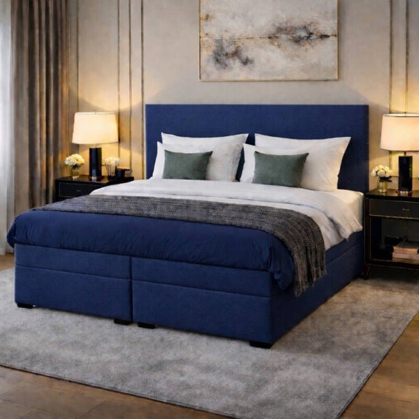 Boxspring Oosterbeek OP MAAT (Verkrijgbaar in diverse soorten stoffen en kleuren en ook in meegestoffeerd matras!)