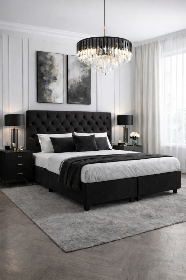 Boxspring Eibergen OP MAAT (Verkrijgbaar in diverse soorten stoffen en kleuren en ook in meegestoffeerd matras!)