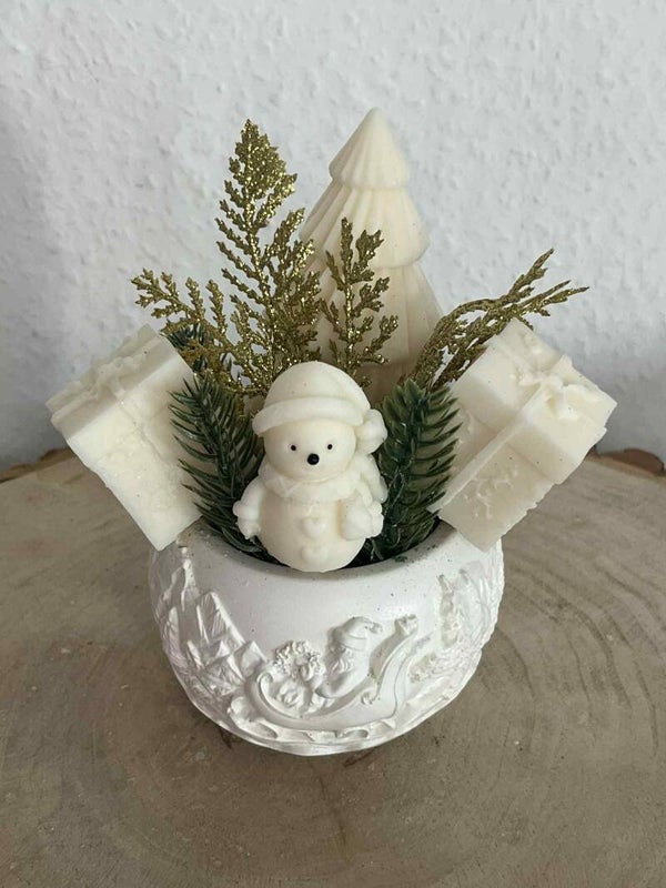 Bouquet de noël doré PM