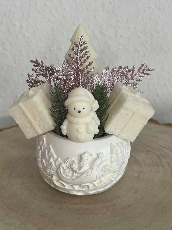 Bouquet de noël rose PM