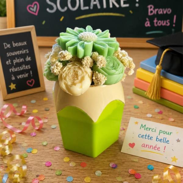 Bouquet maîtresse vert clair