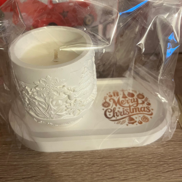 Bougie avec son plateau