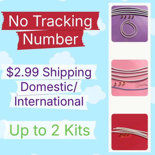 No tracking shipping (up to 2 kits)