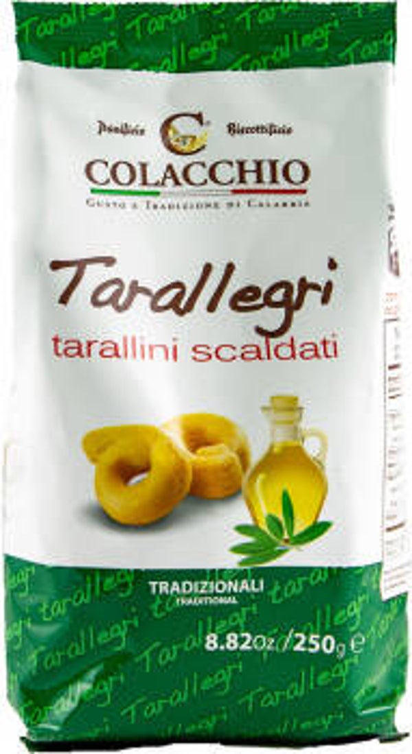 Tarallucci-Salzige Gebäck mit Olivenöl, Colacchio 250 g