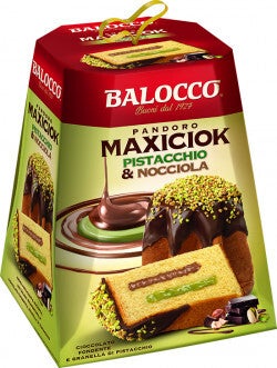 😊 Balocco Pandoro Maxiciok Pistacchio & Nocciola – 800 g