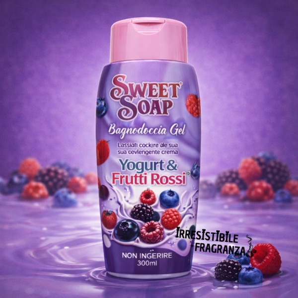 Sweet Soap Bagnodoccia Gel Yogurt & Frutti Rossi – 300 ml