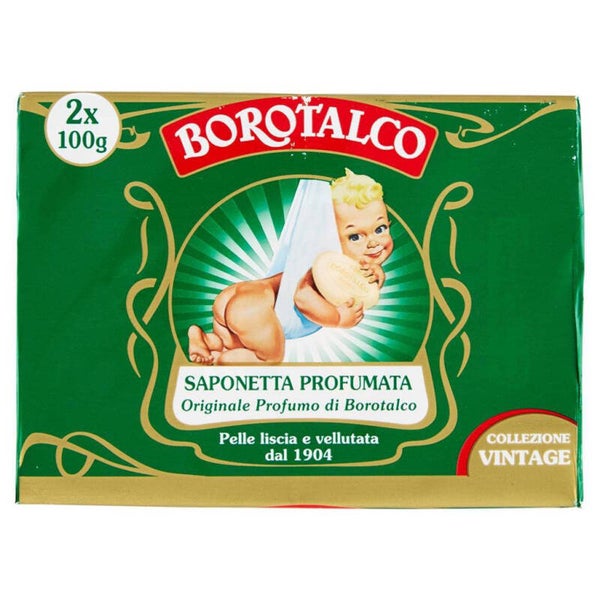 Borotalco Saponetta Profumata Originale – 2 × 100 g