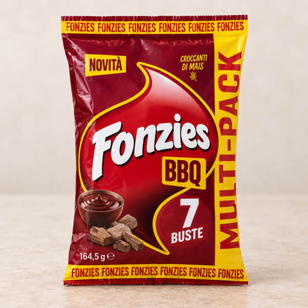 Fonzies BBQ Multipack – knuspriger Mais-Snack, 7 × 23,5 g