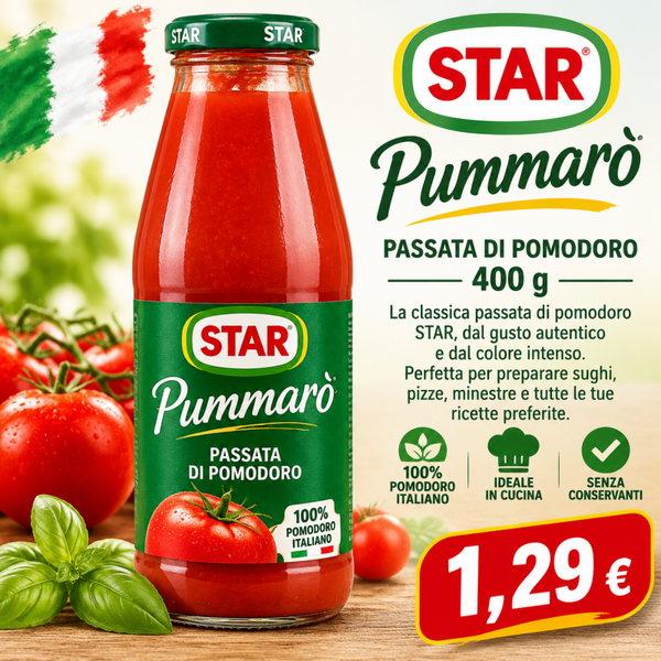 STAR Pummarò Passierte Tomaten – 400 g
