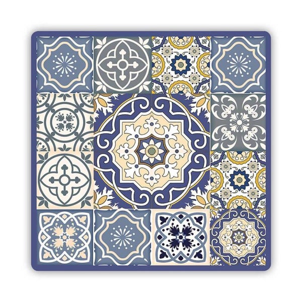 Sottotutto Decorato In Legno QUADRATO Sotto Bicchiere, Piatto 10x10